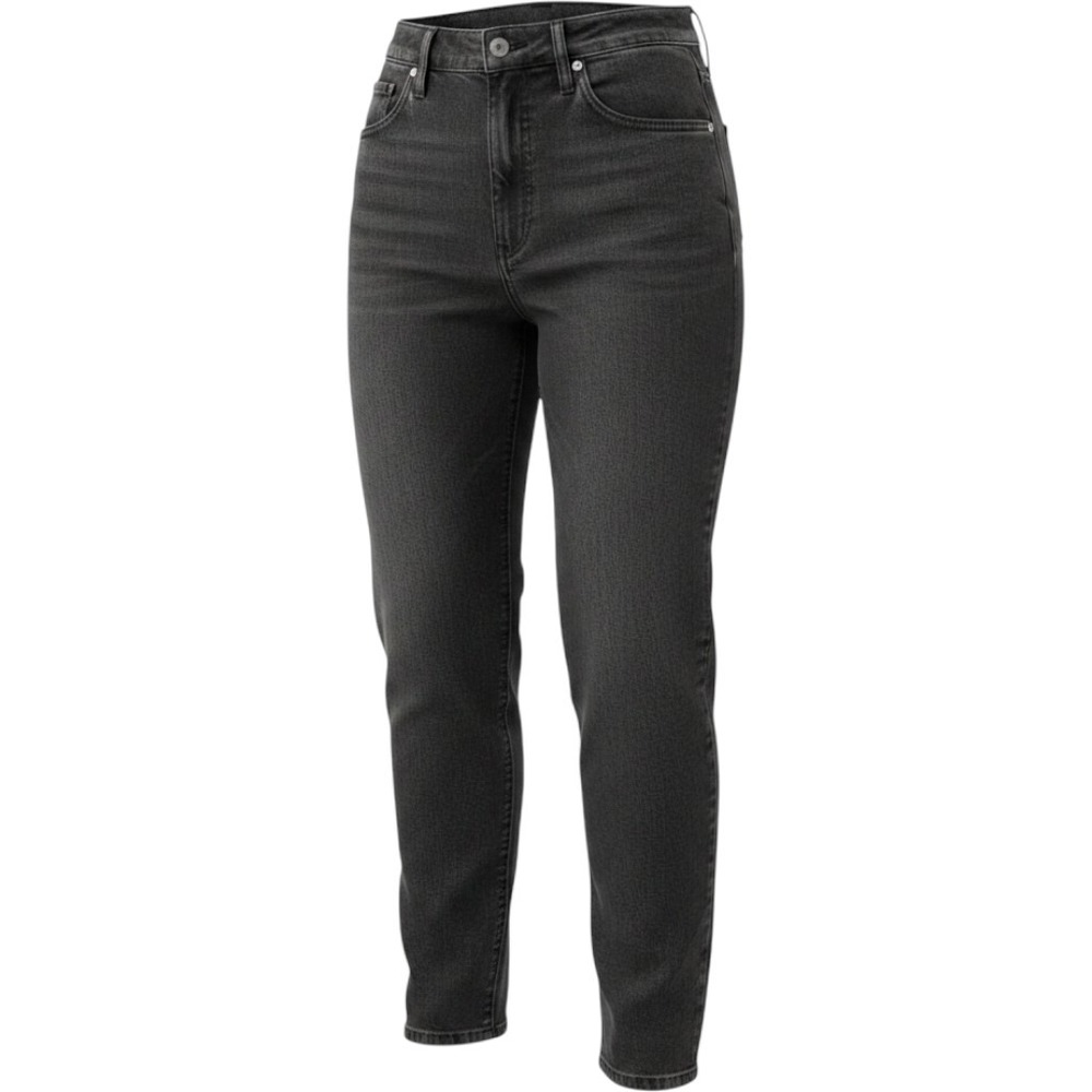 Vintage Britannia High Rise Mom Jeans Womens Petite 10 Black Faded Denim USA